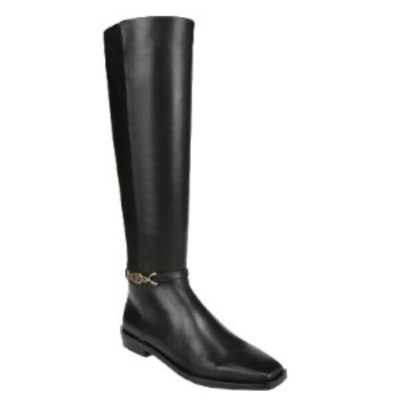 Sam Edelman Clive Embellished Riding Boot Black 7.5 NWT - Picture 1 of 3